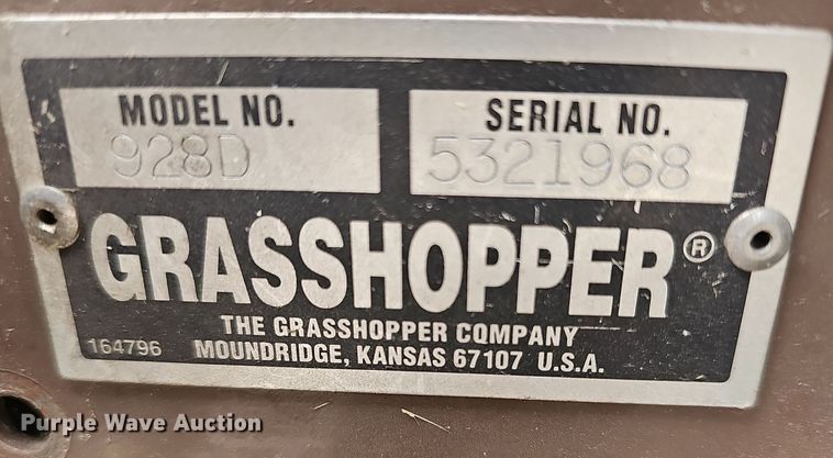 image for item EJ6005 Grasshopper  928D ZTR lawn mower