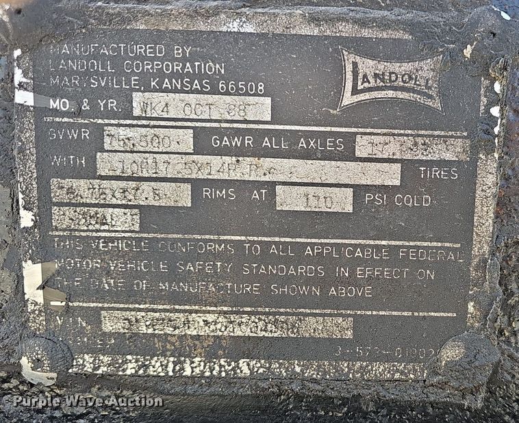 image for item EJ6009 1988 Landoll  drop deck trailer