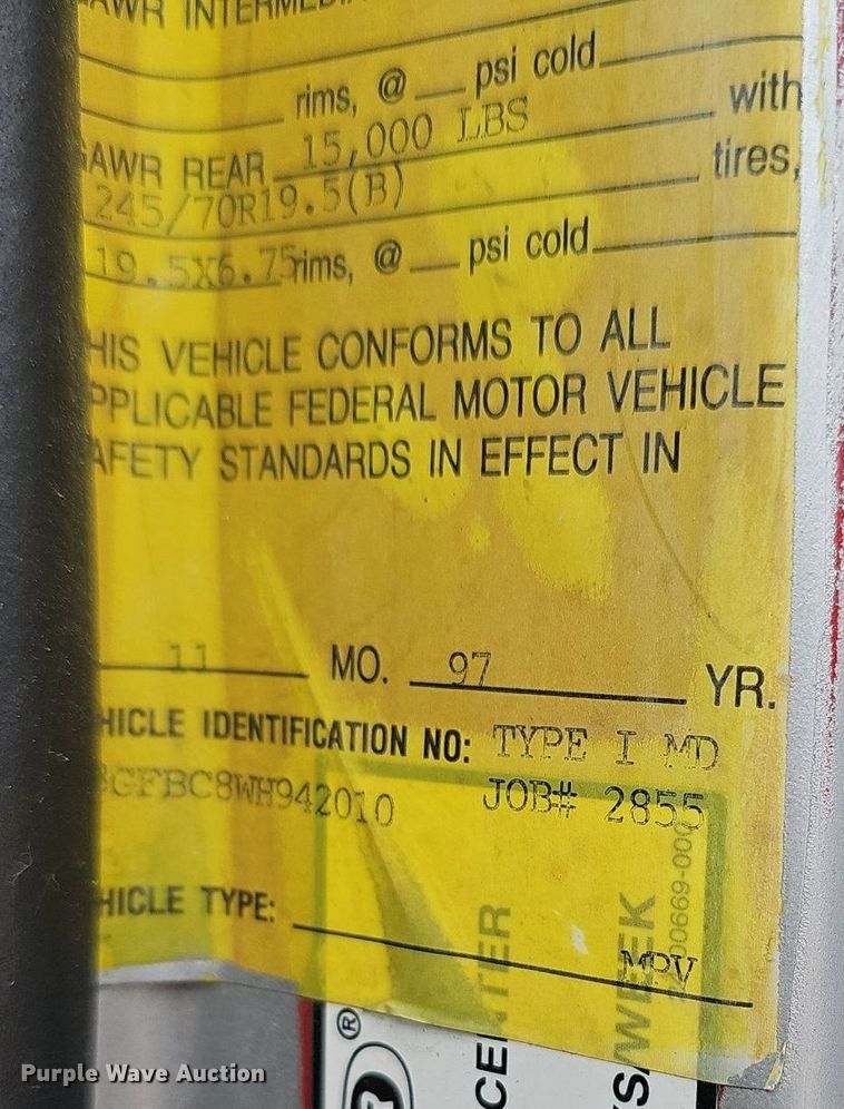 image for item EJ6011 1998 Freightliner FL60 ambulance