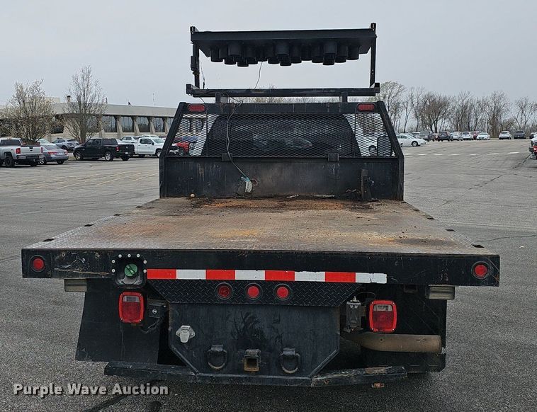 image for item EJ6082 2010 Dodge Ram 5500HD Quad Cab flatbed truck