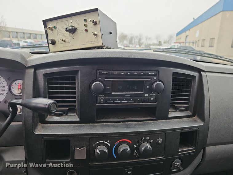 image for item EJ6082 2010 Dodge Ram 5500HD Quad Cab flatbed truck