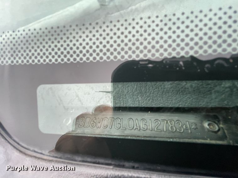 image for item EJ6082 2010 Dodge Ram 5500HD Quad Cab flatbed truck