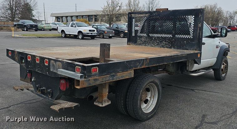 image for item EJ6087 2008 Dodge Ram 4500 flatbed truck