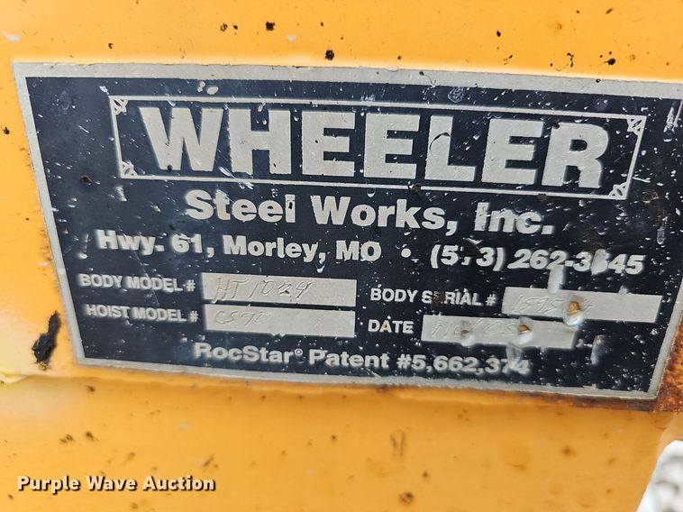 image for item EJ6096 Wheeler dump bed 