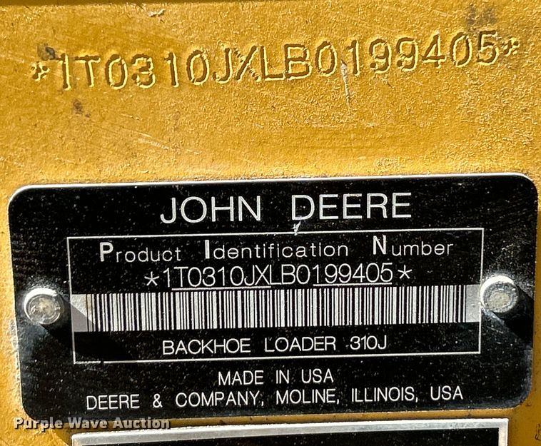 image for item EK4148 2011 John Deere  310J backhoe