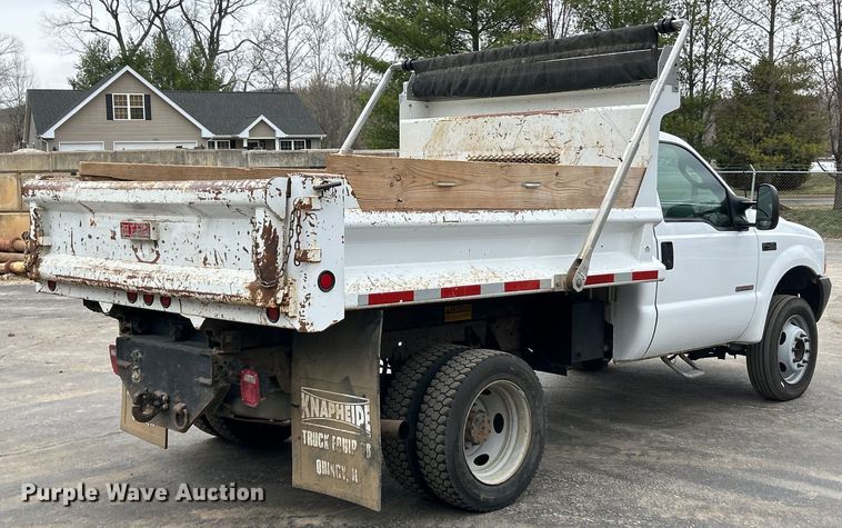 image for item EK4209 2003 Ford F450 Super Duty XL dump truck