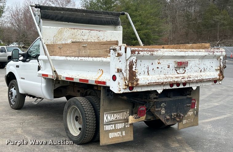 image for item EK4209 2003 Ford F450 Super Duty XL dump truck