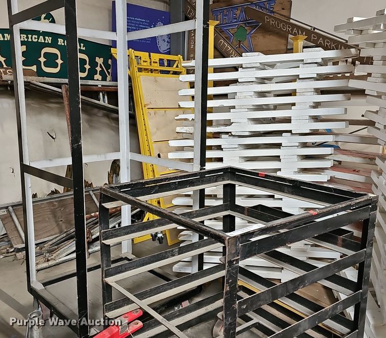 (2) metal racks in Edgerton, KS | Item EK5540 for sale | Purple Wave