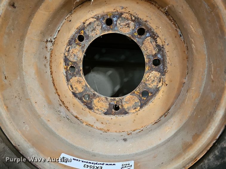 image for item EK5543 (4) Galaxy 33x15.5-16 skid steer tires and wheels