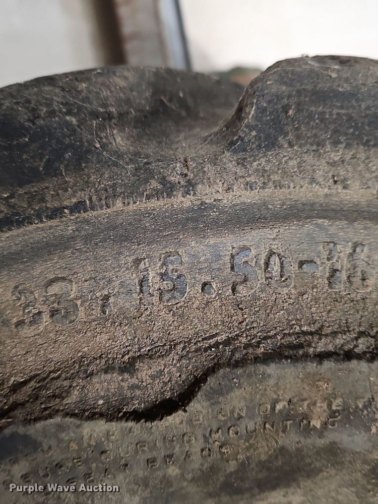 image for item EK5543 (4) Galaxy 33x15.5-16 skid steer tires and wheels