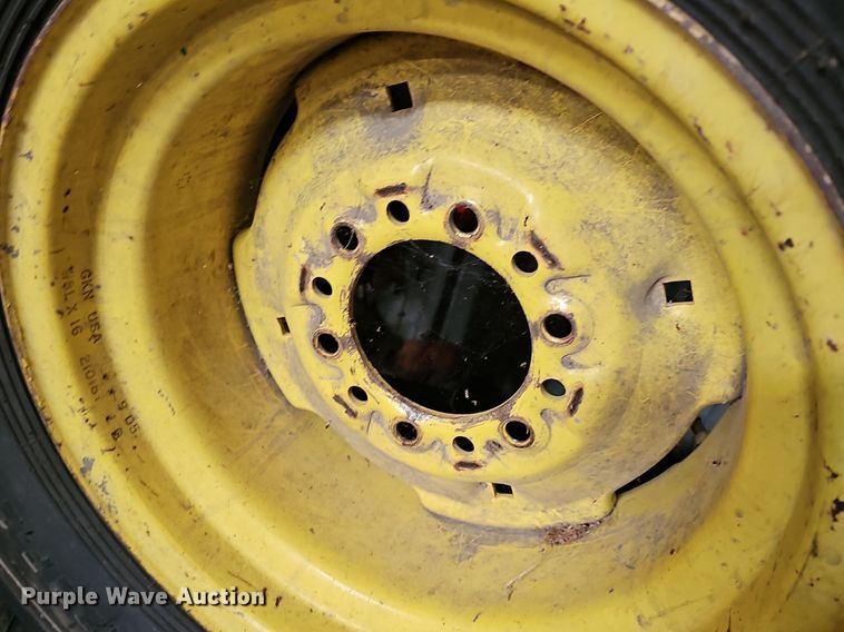 image for item EK5544 (2) Ag Pro 10.00-16 tractor tires and wheels