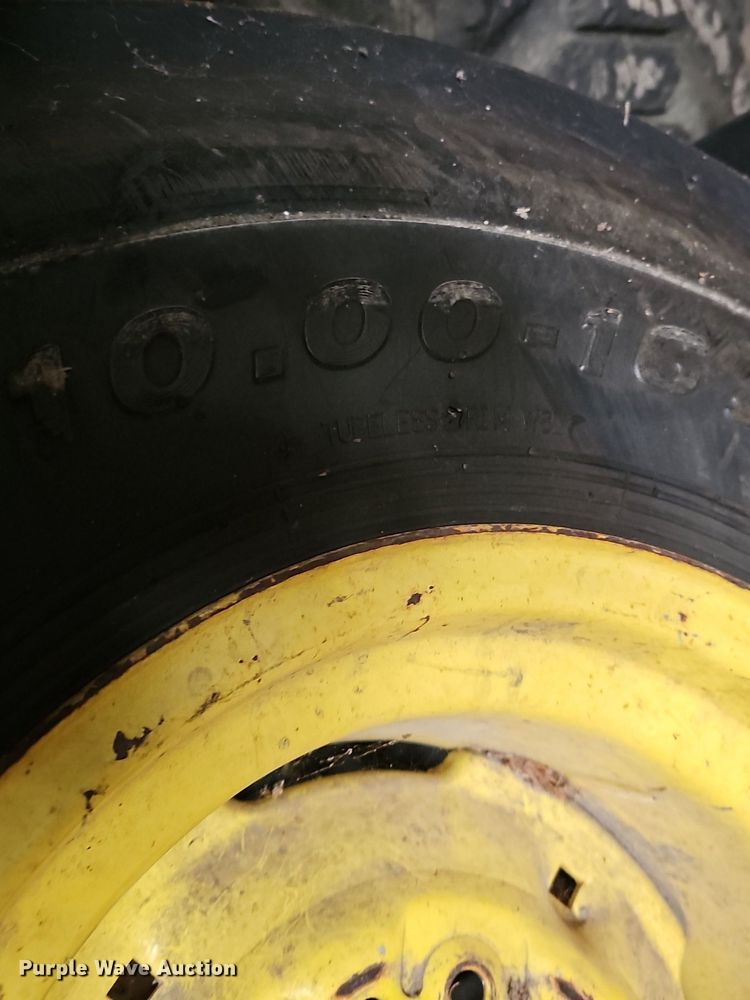 image for item EK5544 (2) Ag Pro 10.00-16 tractor tires and wheels