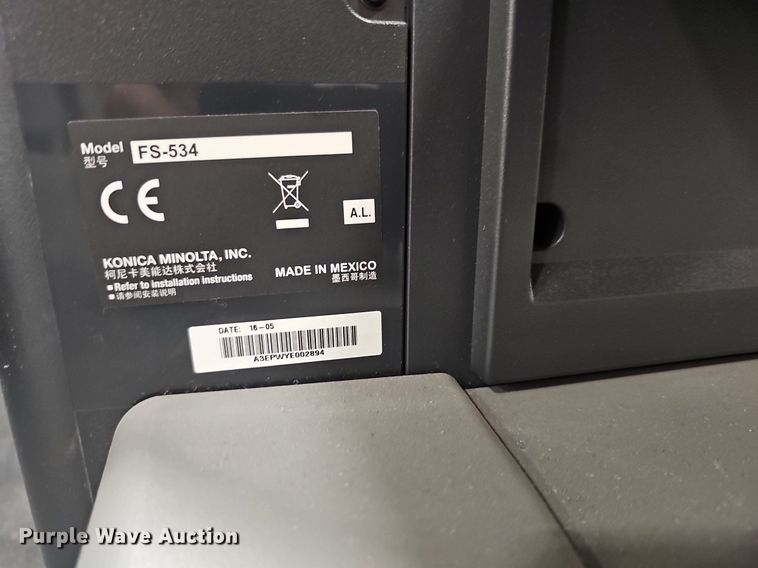 image for item EK5603 2015 Konica Minolta Bizhub C654e copier