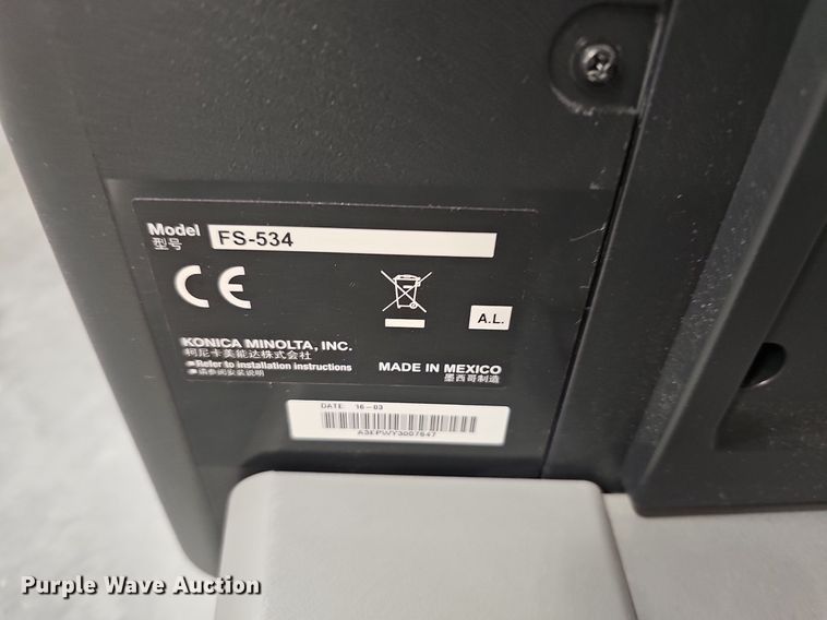 image for item EK5605 2016 Konica Minolta Bizhub C654e copier