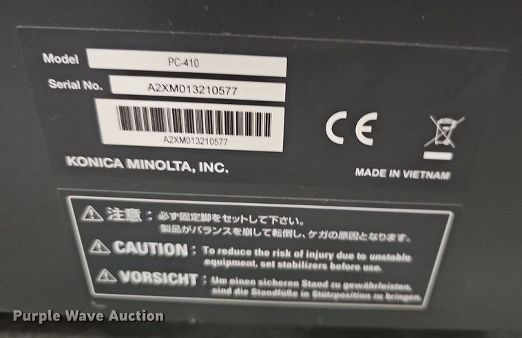 image for item EK5607 2014 Konica Minolta Bizhub 454e copier