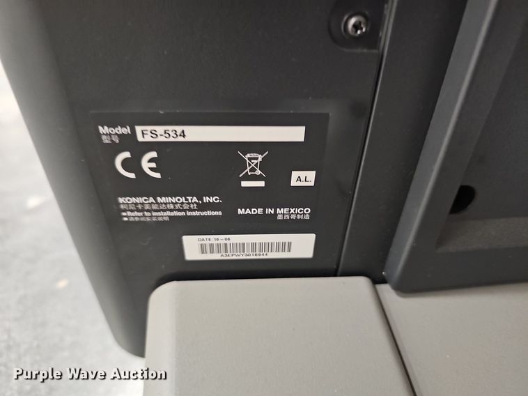 image for item EK5607 2014 Konica Minolta Bizhub 454e copier