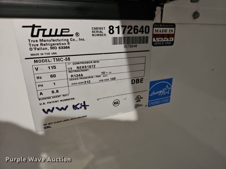 image for item EK5614 (2) True milk coolers