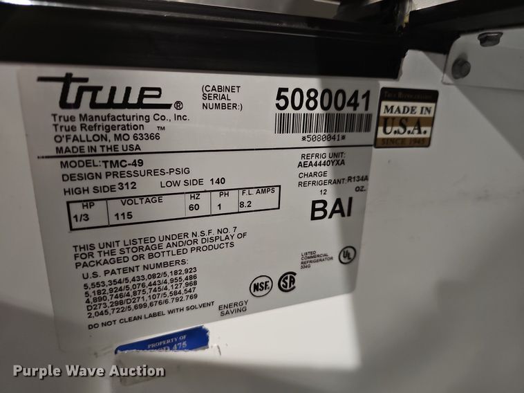 image for item EK5615 (2) True milk coolers