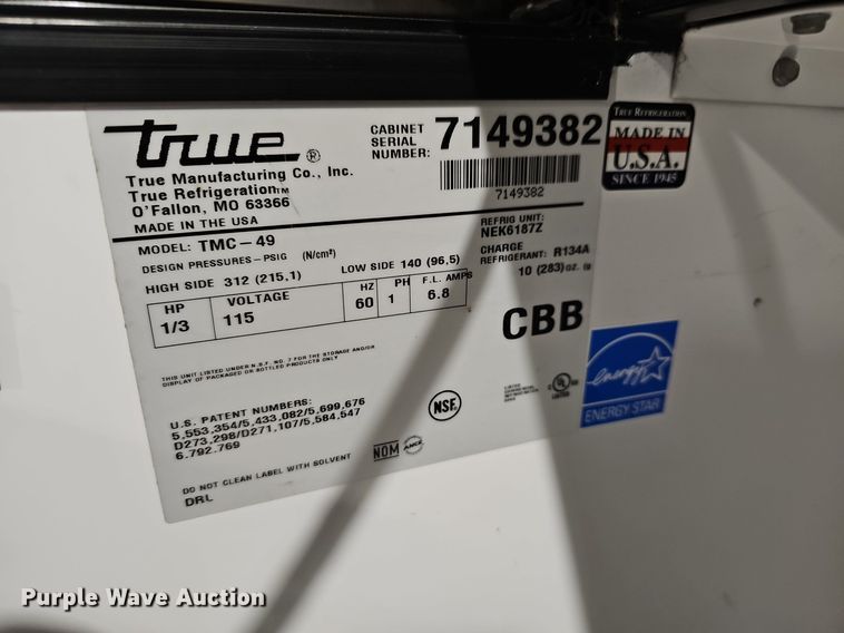 image for item EK5615 (2) True milk coolers