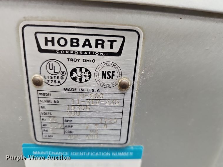 image for item EK5623 Hobart H600  mixer