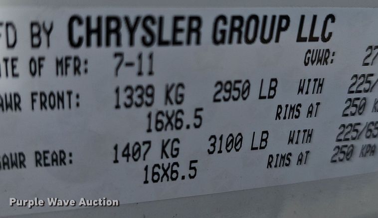 image for item EK5626 2011 Dodge Grand Caravan van