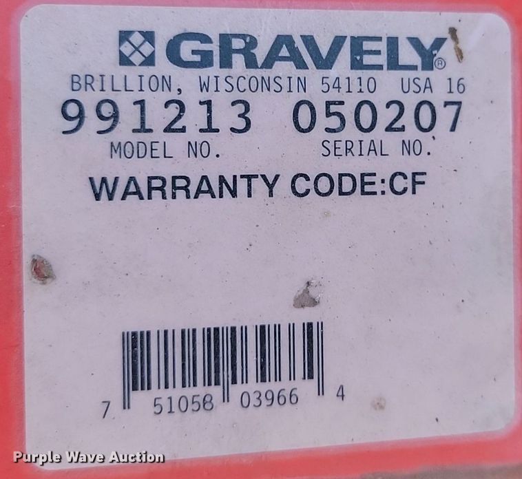 image for item LA9685 Gravely Pro-Turn 60 ZTR lawn mower