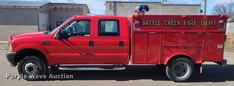 image for item LA9686 2003 Ford  F450 Crew Cab utility / service truck