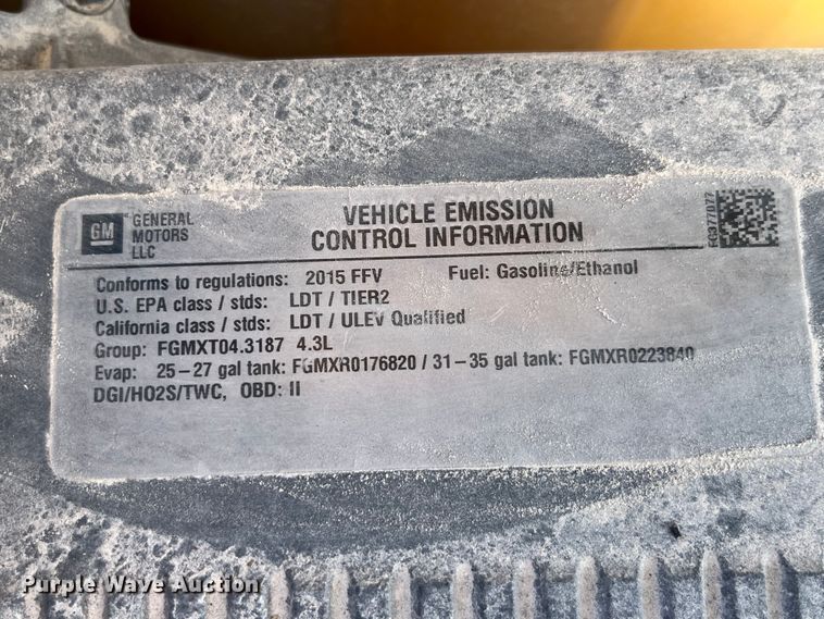 image for item LE9038 2015 Chevrolet  Silverado 1500 Crew Cab pickup truck