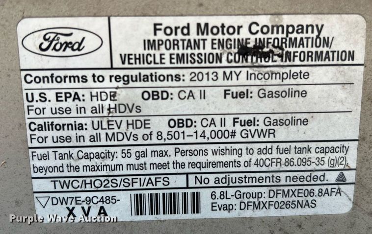 image for item MH9932 2013 Ford E350 Super Duty El Dorado shuttle bus