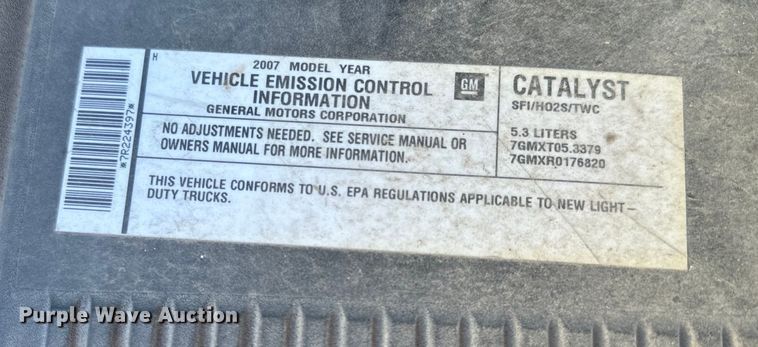 image for item NF9415 2007 Chevrolet  Tahoe SUV