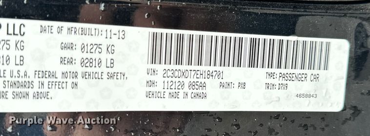 image for item NU9544 2014 Dodge Charger 