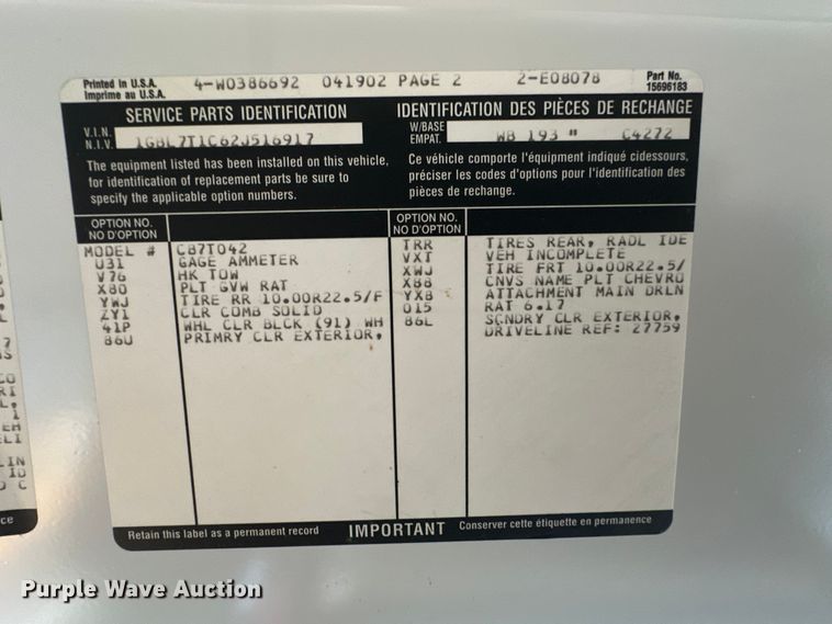 image for item OA9643 2003 Blue Bird school bus