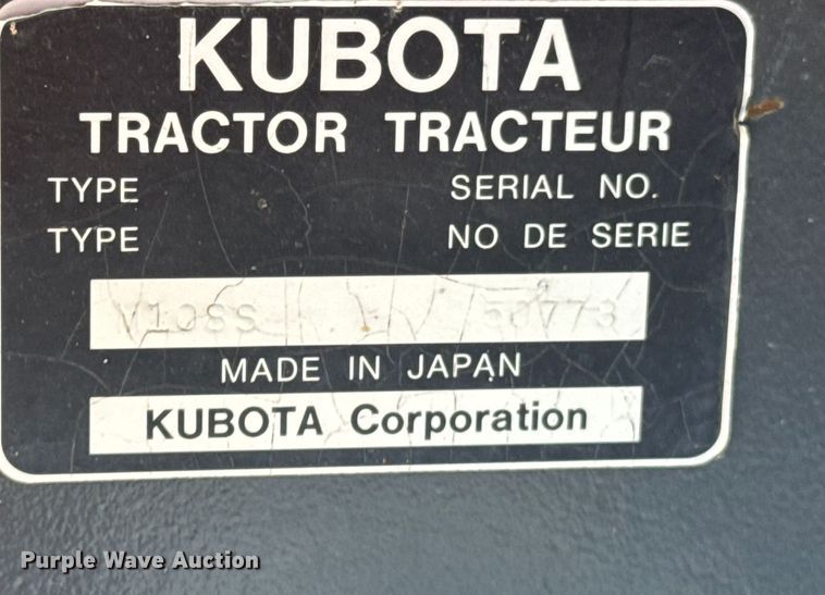 image for item OJ9583 Kubota M108S MFWD tractor