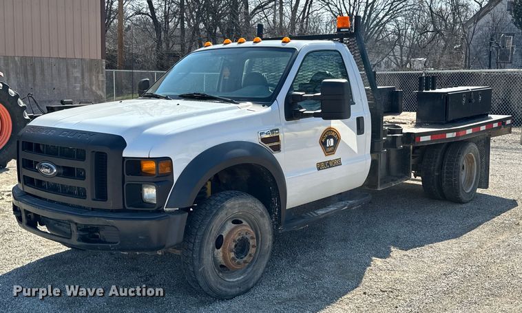 image for item OJ9588 2009 Ford F450 Super Duty XL flatbed truck