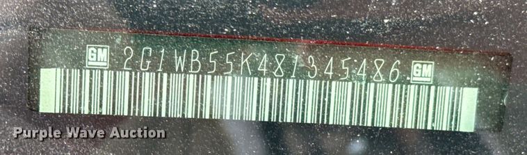 image for item OJ9657 2008 Chevrolet Impala LS 