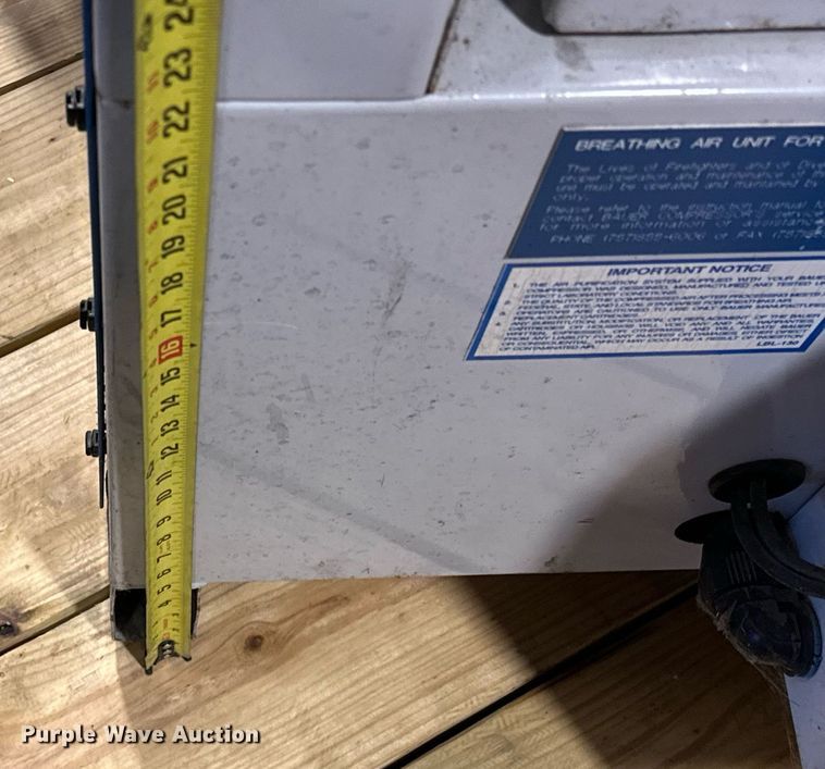 image for item OM9912 1997 Bauer MV-E1 SCBA air compressor