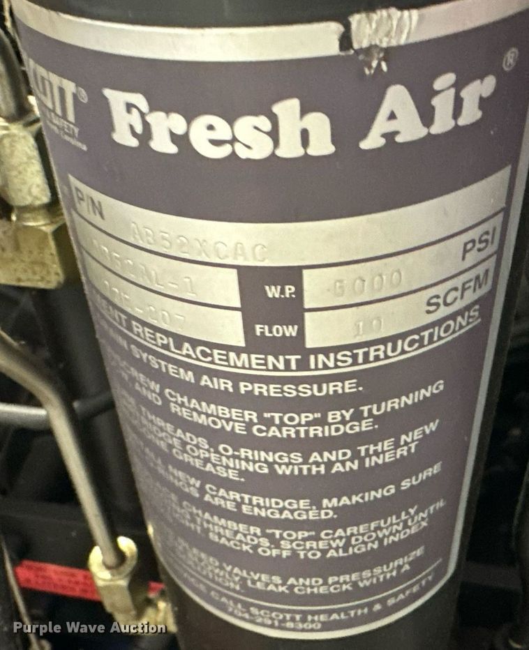 image for item OM9913 Scott Guardian 2768Y SCBA tank refill station