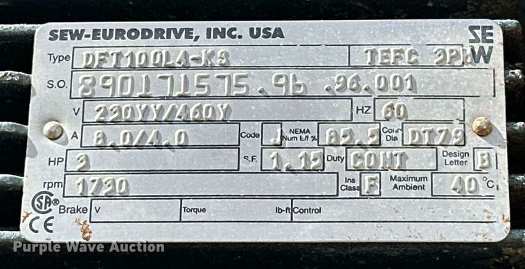 image for item OM9918 1996 Roediger 22.43SH dewatering sludge belt press