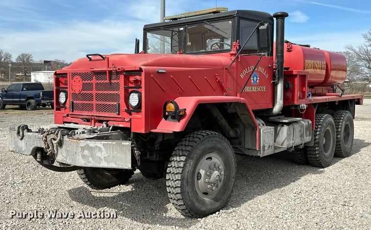 image for item OM9919 1985 AM General  M925 tanker fire truck