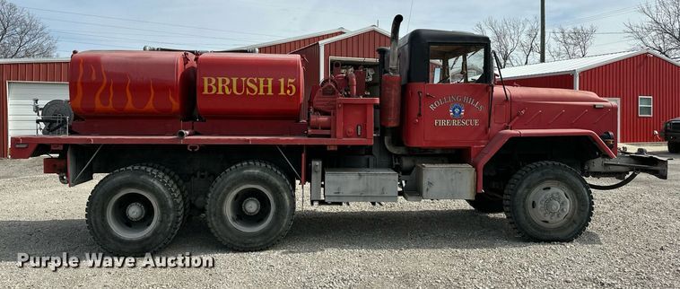image for item OM9919 1985 AM General  M925 tanker fire truck