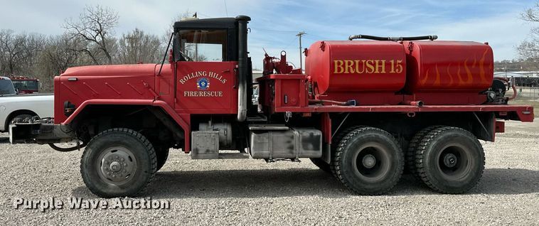 image for item OM9919 1985 AM General  M925 tanker fire truck