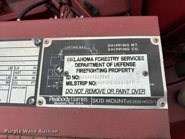 image for item OM9919 1985 AM General  M925 tanker fire truck