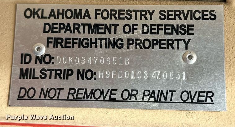 image for item OM9919 1985 AM General  M925 tanker fire truck