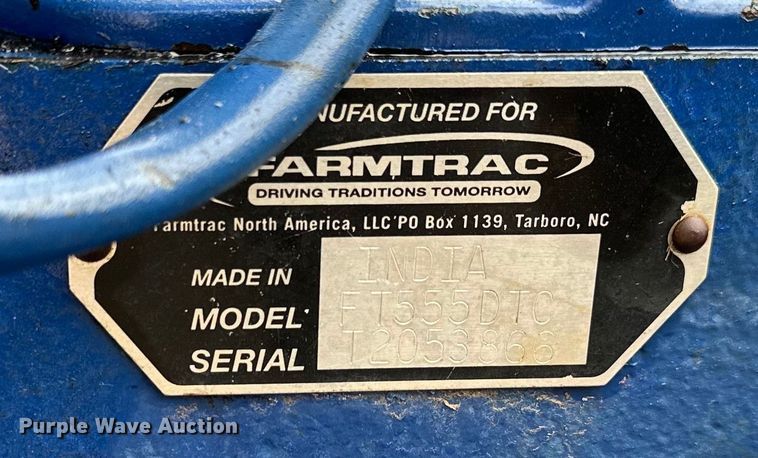 image for item DQ6364 Farmtrac  FT555DTC MFWD tractor