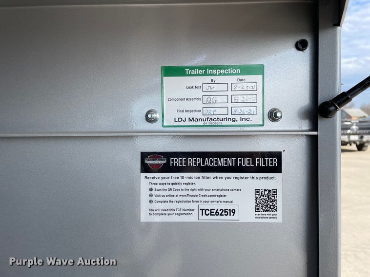 image for item DS5463 2021 Thunder Creek Equipment  FST500  fuel trailer 