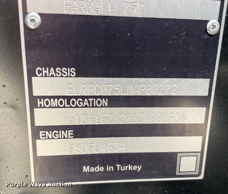 image for item DS5465 2021 Case IH Farmall  75C MFWD tractor