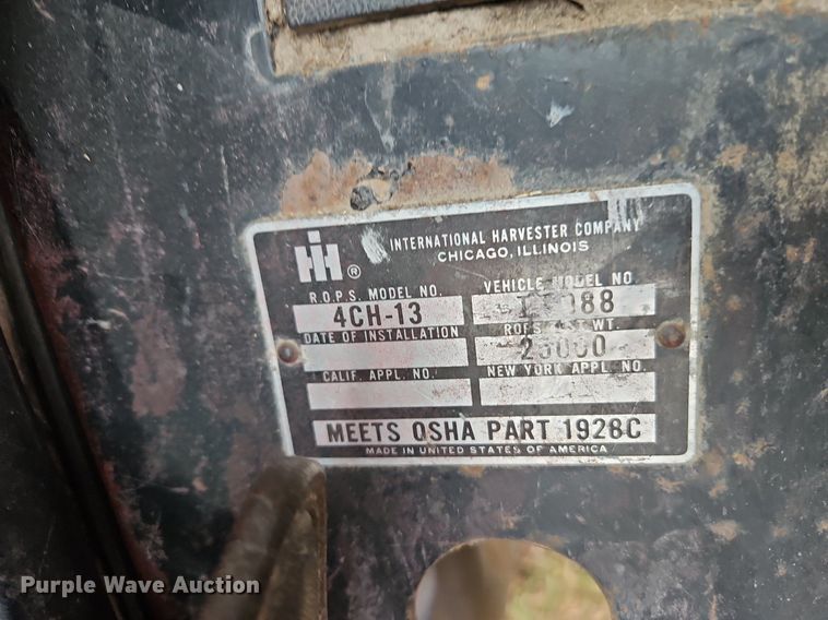 image for item EI3602 1984 International Harvester  5088 tractor