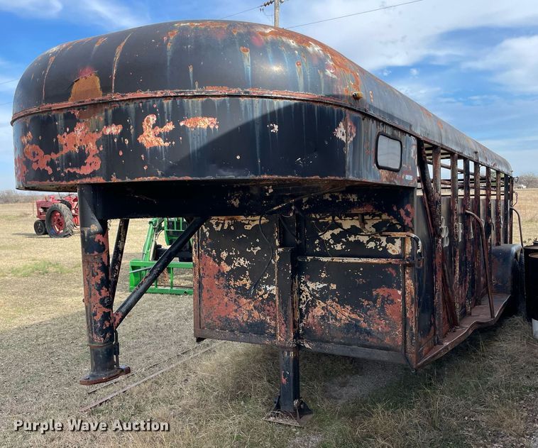 image for item LV9247 Shop built  livestock trailer