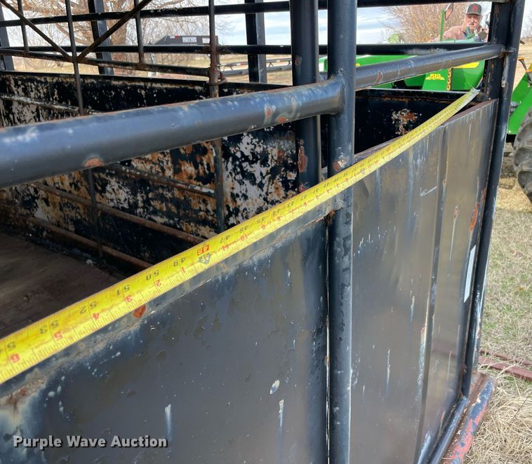 image for item LV9247 Shop built  livestock trailer