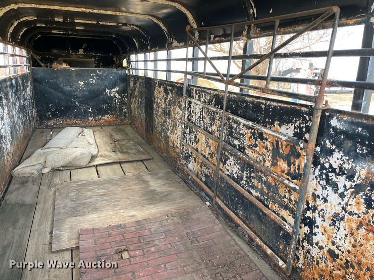 image for item LV9247 Shop built  livestock trailer